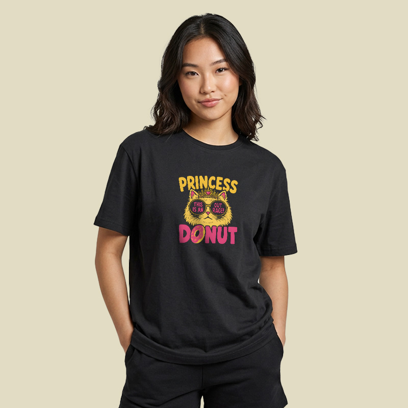 Princess Donut Cat Outrage Playful T-Shirt