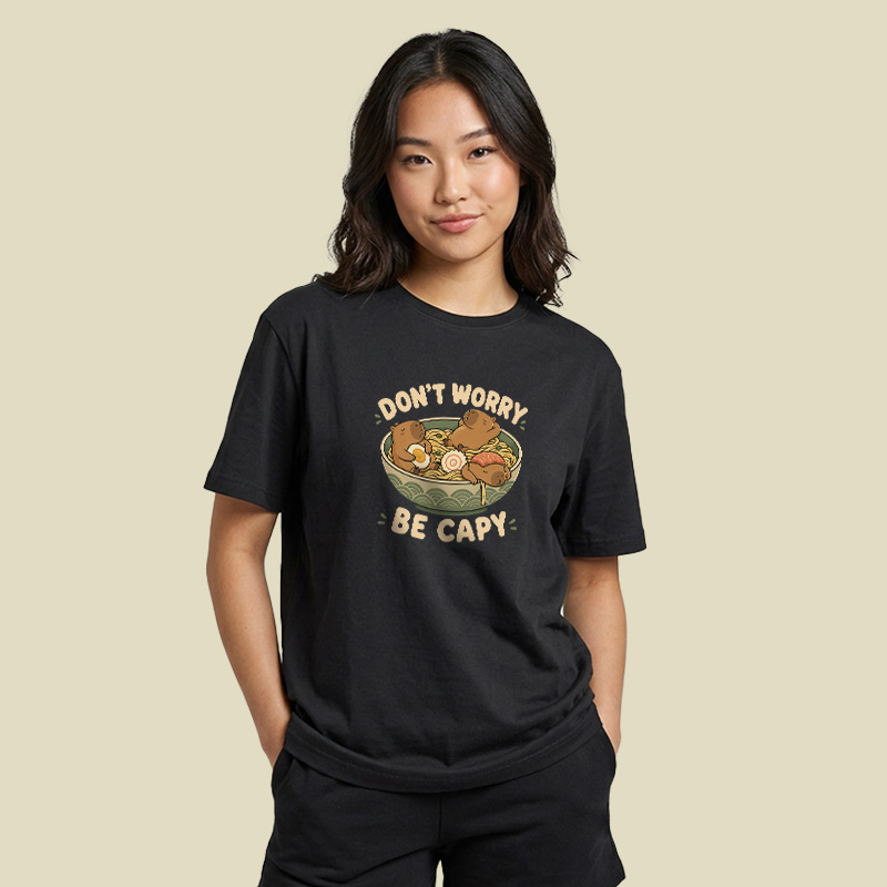 Do Not Worry Be Capy Playful T-Shirt