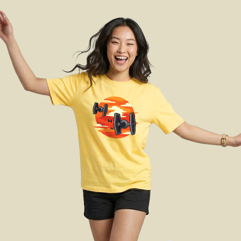 Ride Of The Tie Fighters Playful T-Shirt