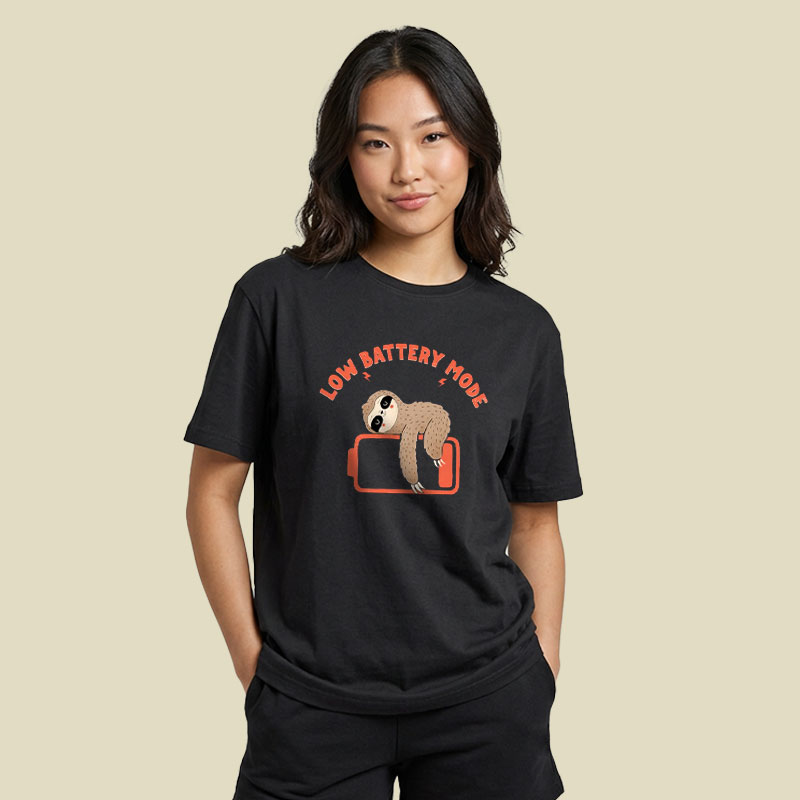 Low Battery Mode Playful T-Shirt