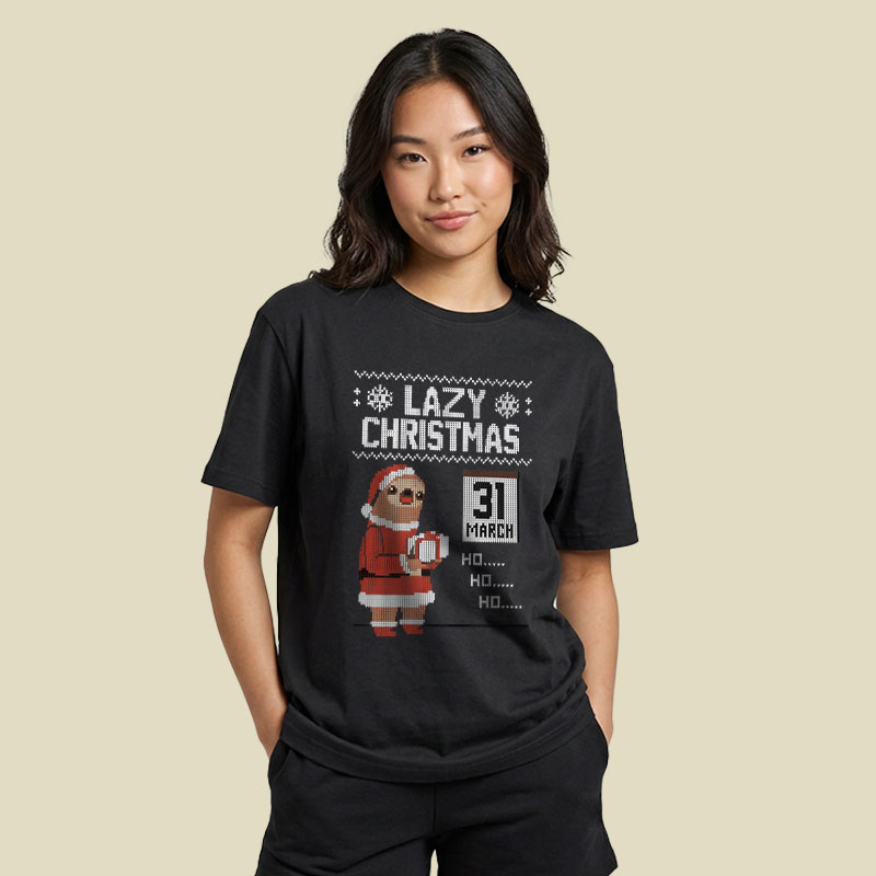 Lazy Christmas Playful T-Shirt