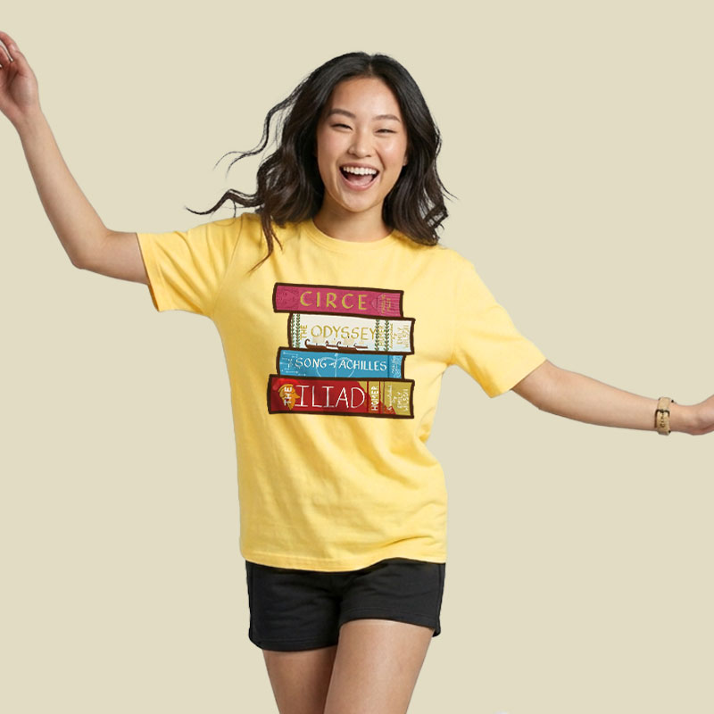 Greek Mythology Bookstack Playful T-Shirt
