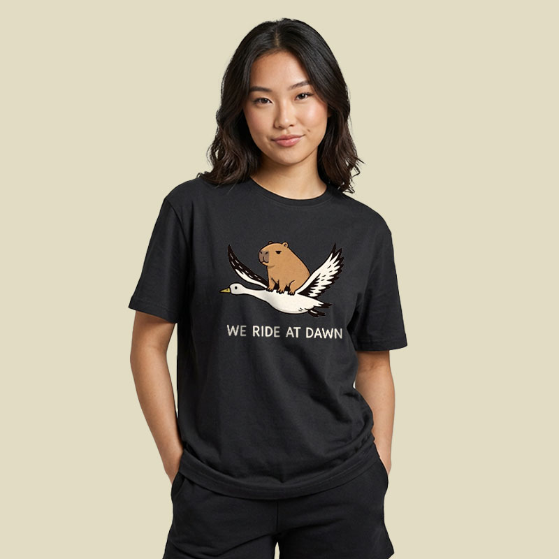 We Ride at Dawn Playful T-Shirt
