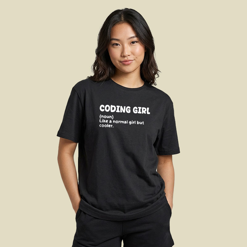 Coding Girl Playful T-Shirt