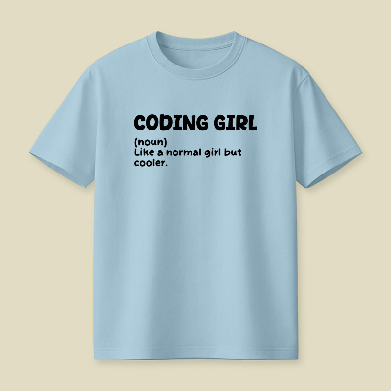 Coding Girl Playful T-Shirt