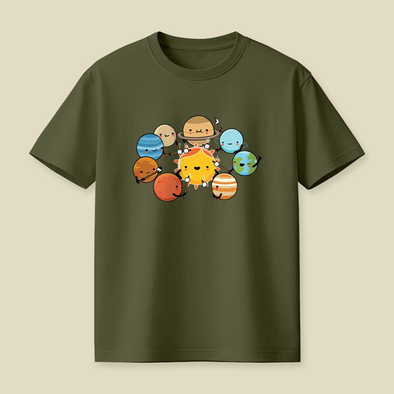 Planets Camping Playful T-Shirt