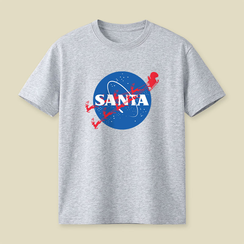 Christmas Space Santa Playful T-Shirt