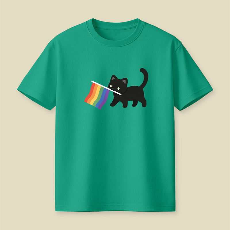 A Little Cat Friend Playful T-Shirt