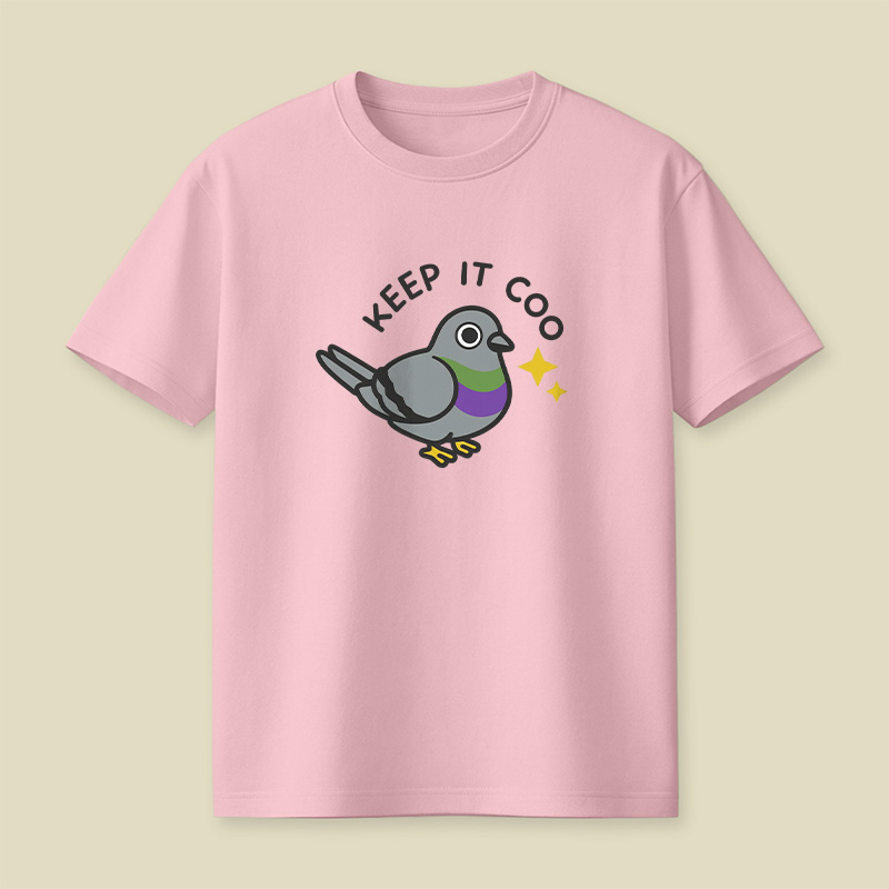 Keep It Coo Cute Pigeon Pun Playful T-Shirt