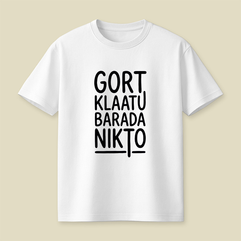 Klaatu Barada Nikto Playful T-Shirt