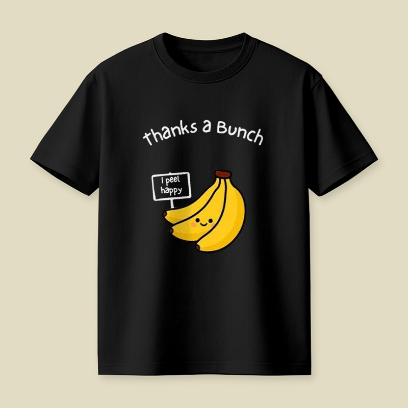 Thanks A Bunch Cute Banana Pun Playful T-Shirt