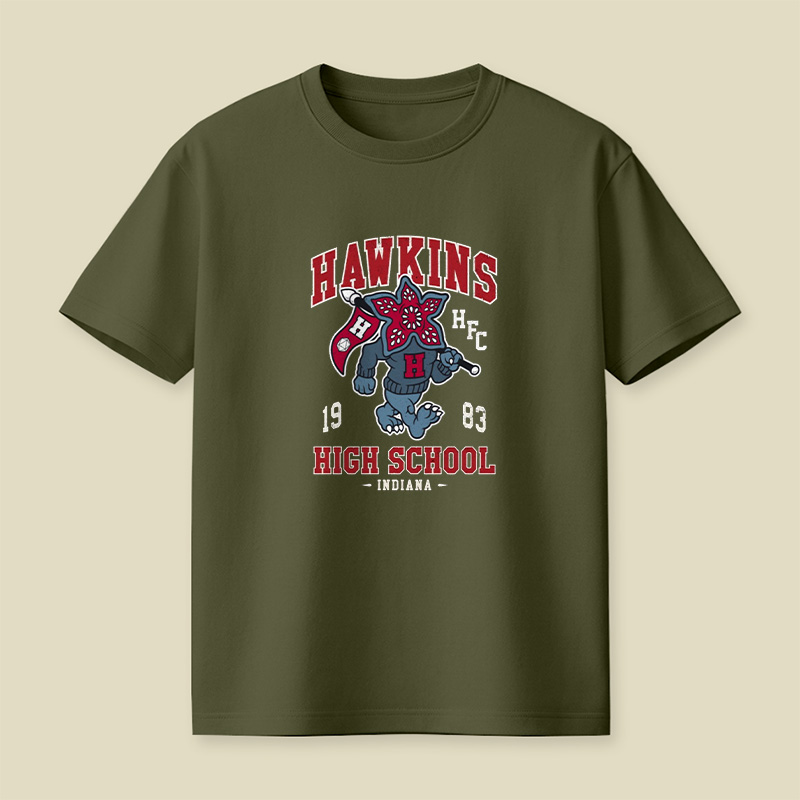 Demogorgon Hawkins High School Mascot Playful T-Shirt