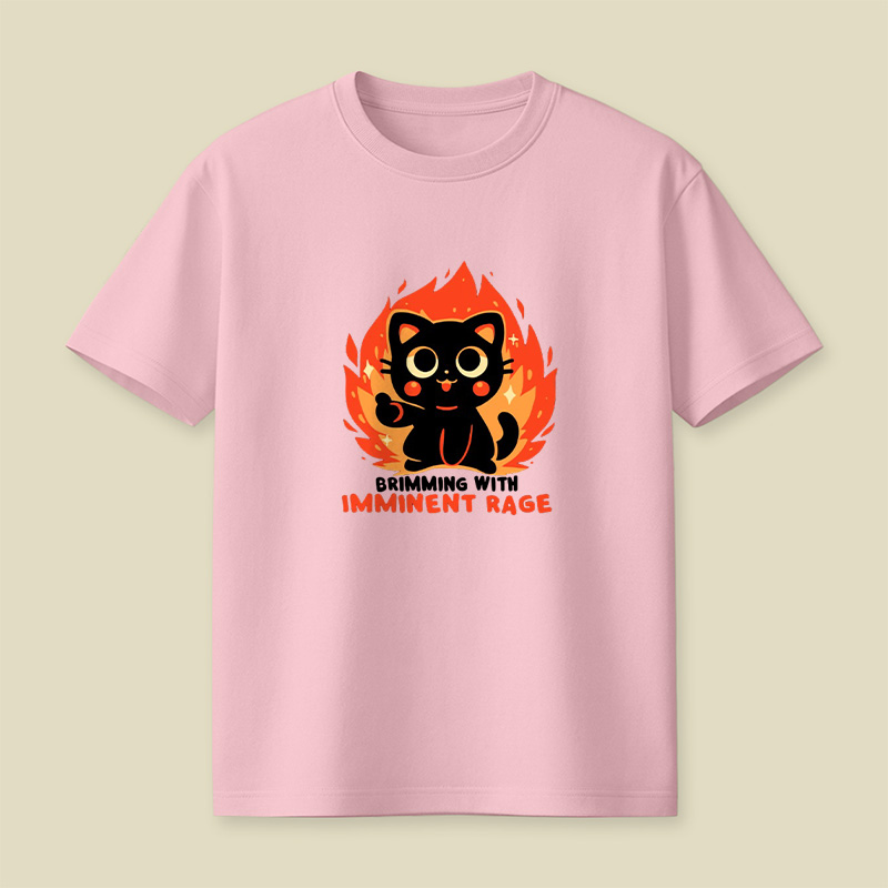 Brimming With Imminent Rage Cat Playful T-Shirt