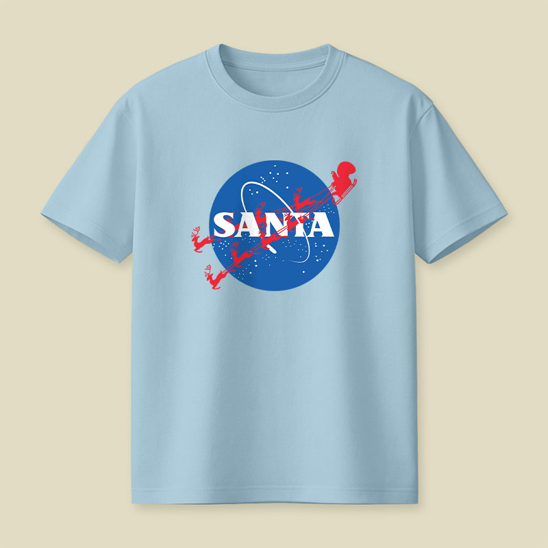 Christmas Space Santa Playful T-Shirt