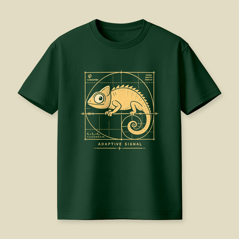 Adaptive Signal - Golden Ratio Chameleon Playful T-Shirt