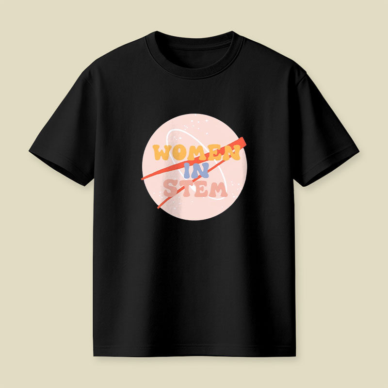 Women In Stem Space Playful T-Shirt