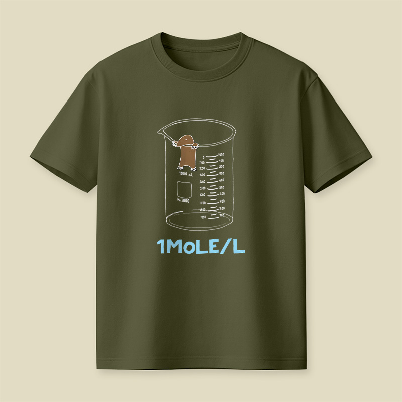 Chemistry 1 Mole Per Litre For Mole Or Avogadro Day Essential Playful T-Shirt