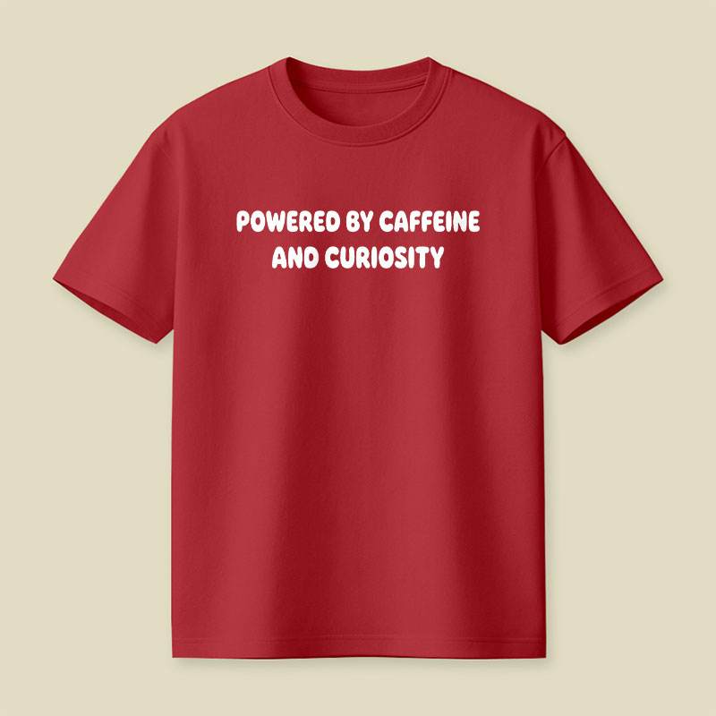 Caffeine and Curiosity Playful T-Shirt