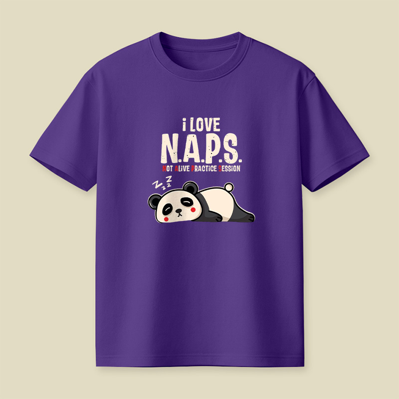 I Love Naps Panda Playful T-Shirt