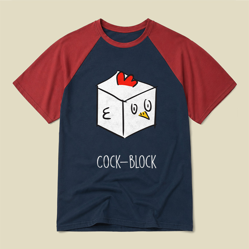 Cock-Block Raglan T-shirt