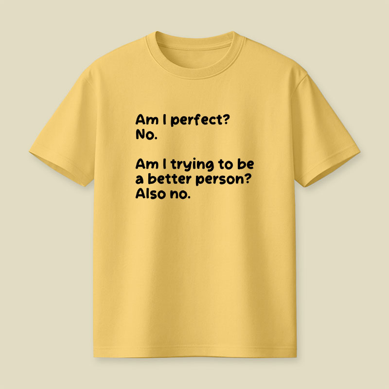 Am I Perfect No Playful T-Shirt