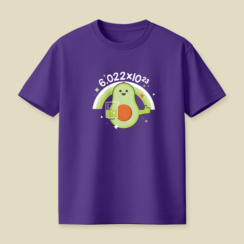 Avocado Avogadro’s Number Playful T-Shirt