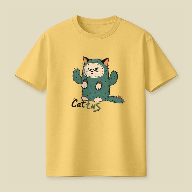 Cattus Cactus Cat Playful T-Shirt