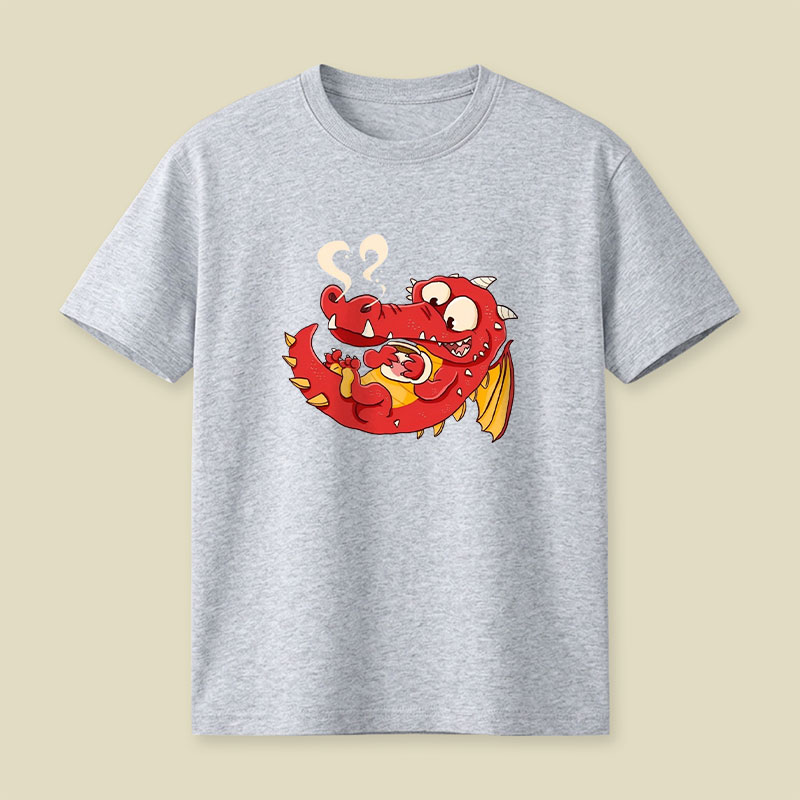 Kaffee Drache Playful T-Shirt