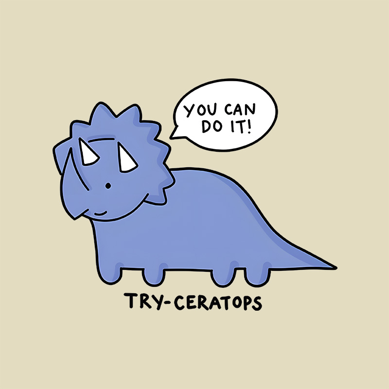 Try-ceratops Geek Baby Tee