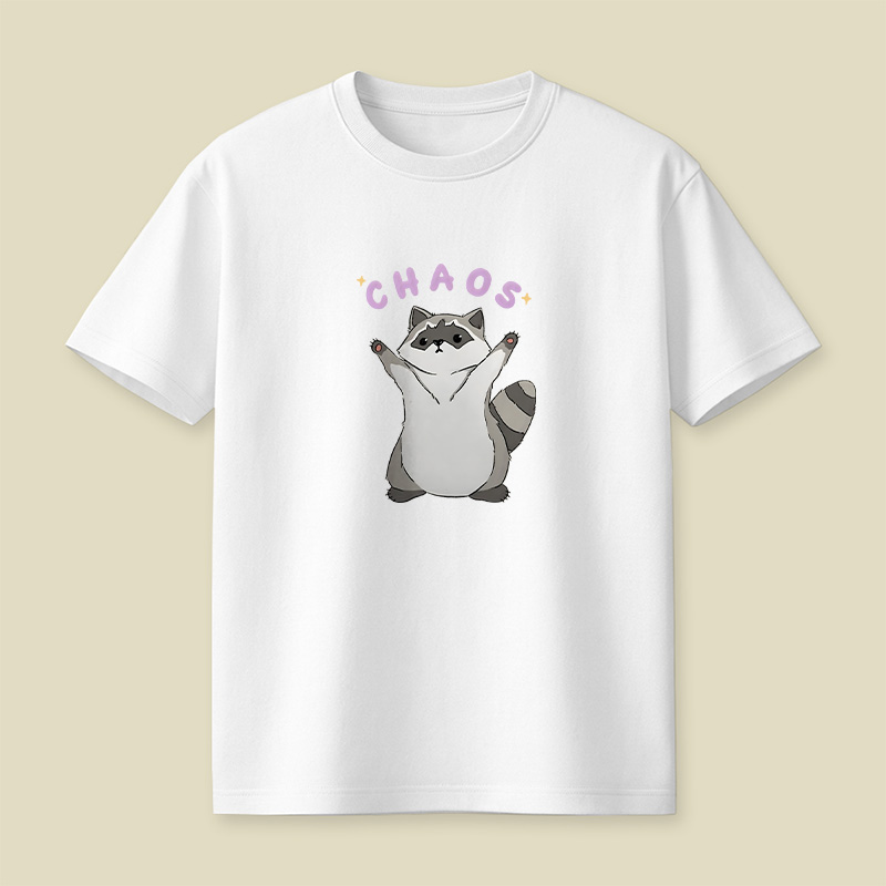 Chaos Raccoon Cute Playful T-Shirt