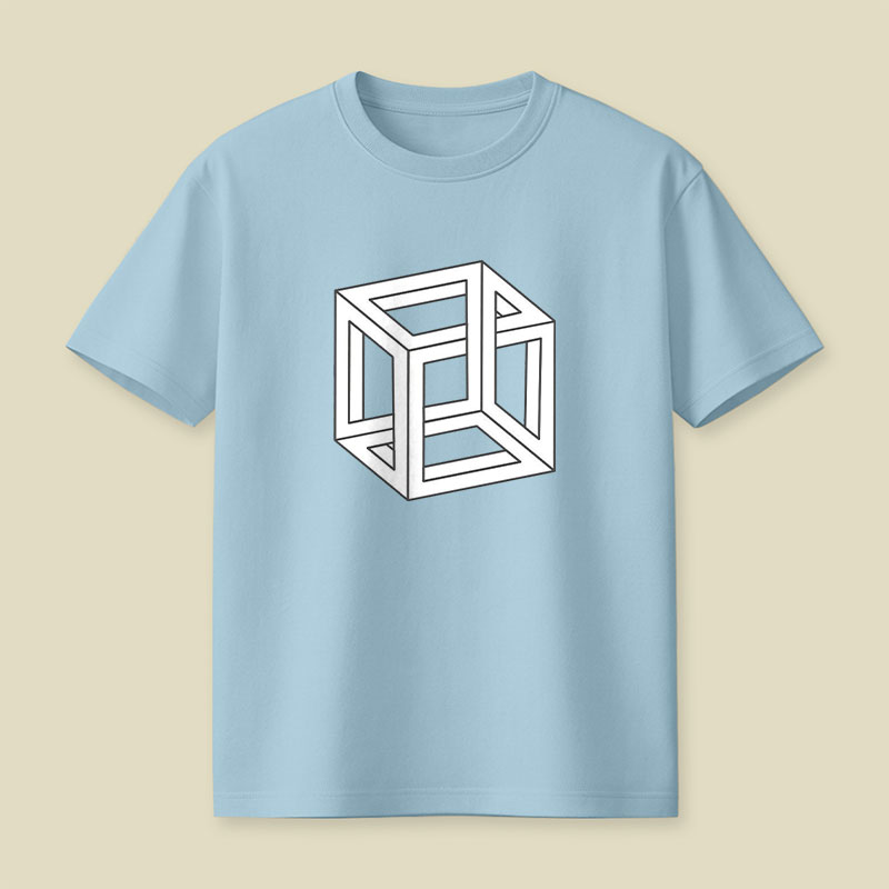 Visual Math Cube Playful T-Shirt