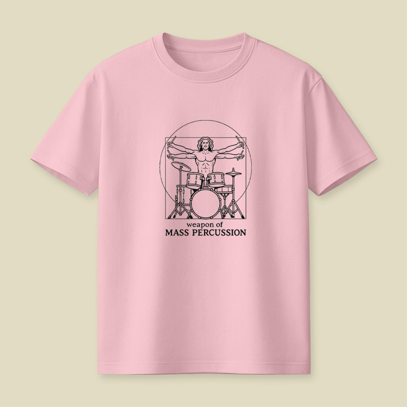 Vitruvian Drummer Playful T-Shirt