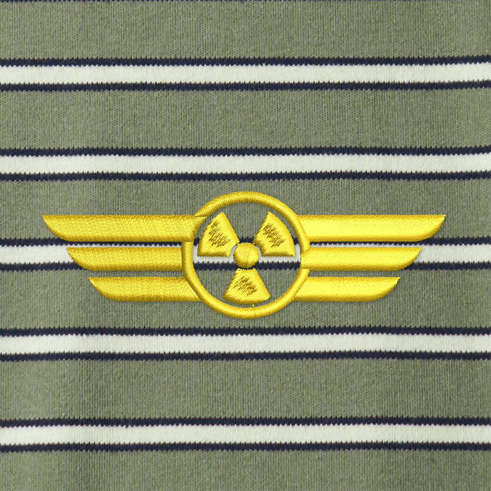 Chernobyl 1986 Safety Operations Team Lycra Striped Embroidered Long-Sleeve Polo