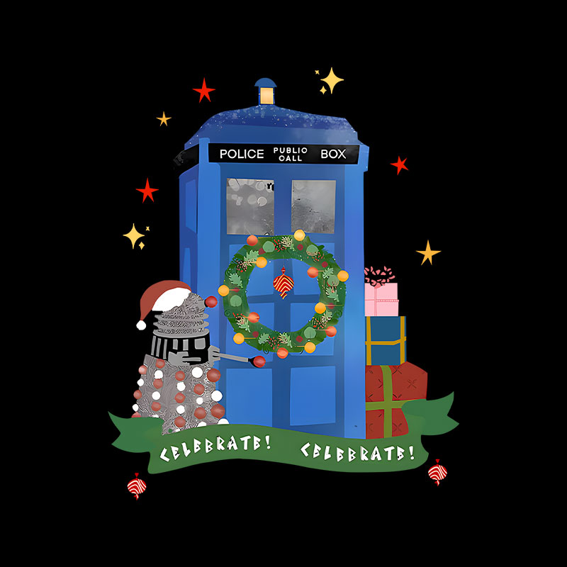 Tardis Christmas Playful T-Shirt