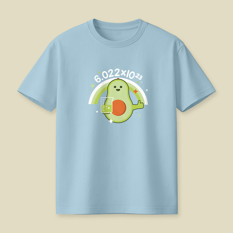 Avocado Avogadro’s Number Playful T-Shirt