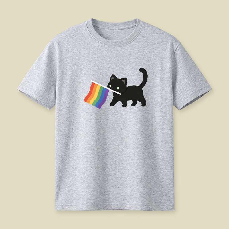 A Little Cat Friend Playful T-Shirt