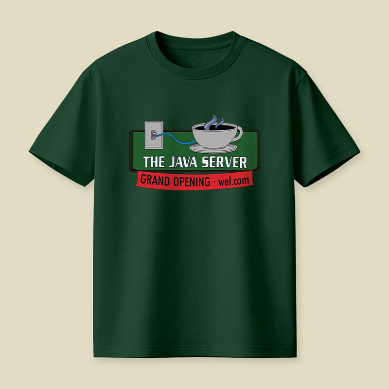 The Java Server Try-ceratops Playful T-Shirt