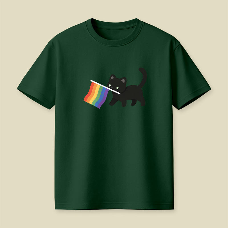 A Little Cat Friend Playful T-Shirt