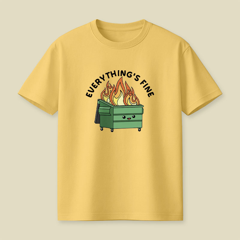 Funny Dumpster Fire Playful T-Shirt