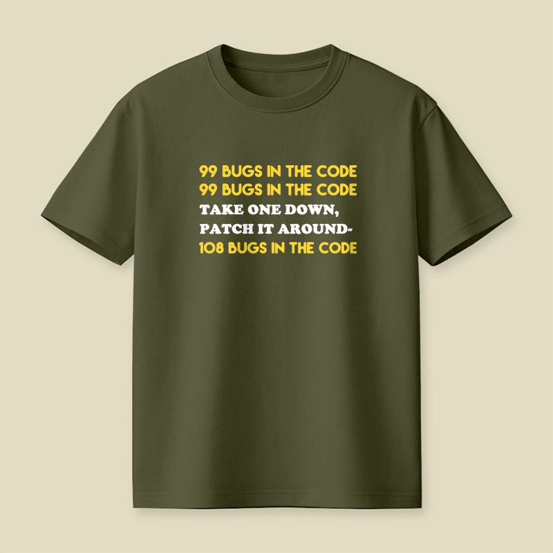 99 Bugs In The Code Playful T-Shirt