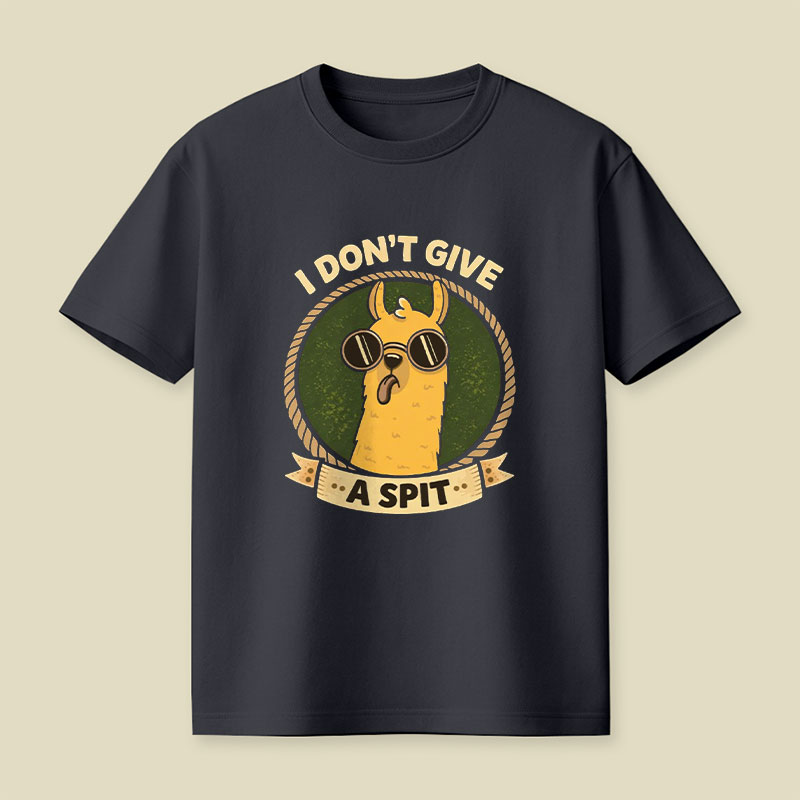 I Don't Give a Spit Playful T-Shirt