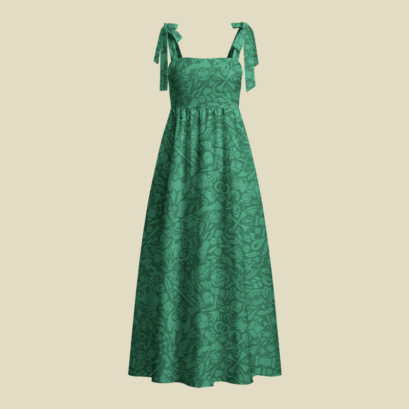 DND Vintage Armory Playful Maxi Dress