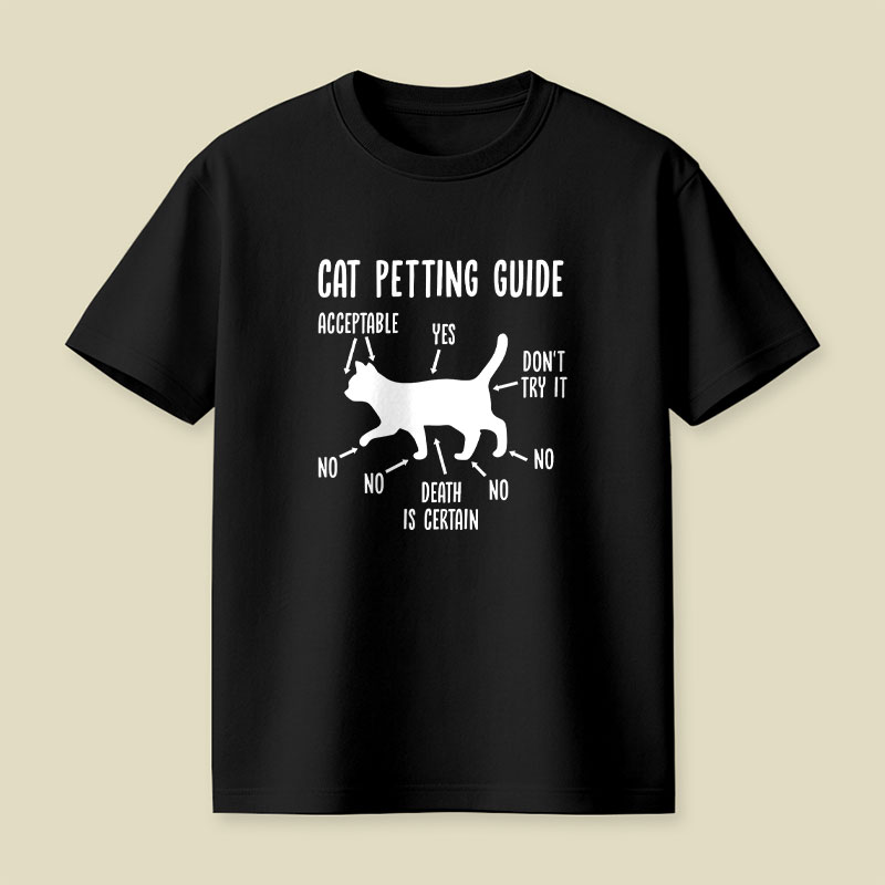 Cat Petting Guide Playful T-Shirt