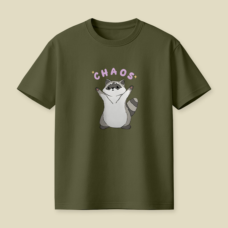 Chaos Raccoon Cute Playful T-Shirt