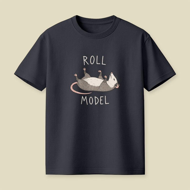 Roll Model Funny Pun Playful T-Shirt