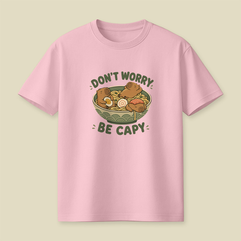 Do Not Worry Be Capy Playful T-Shirt