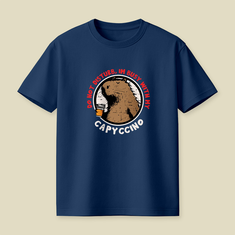 Capybara Capyccino Vibes Playful T-Shirt