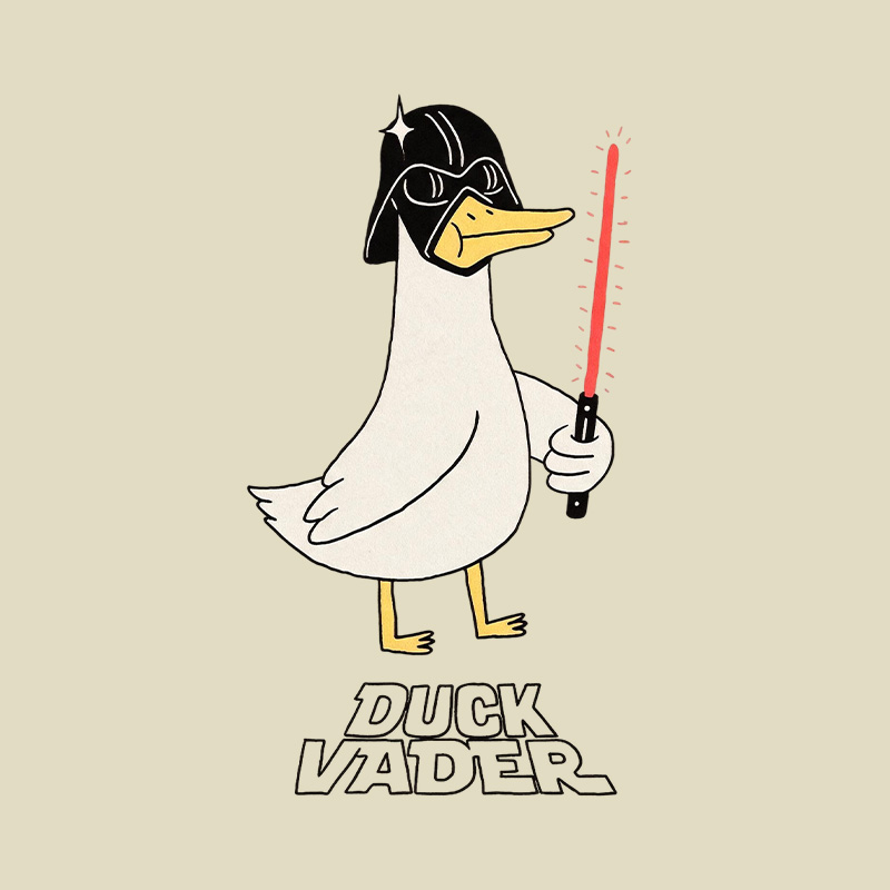 Galactic Duck Character Playful T-Shirt