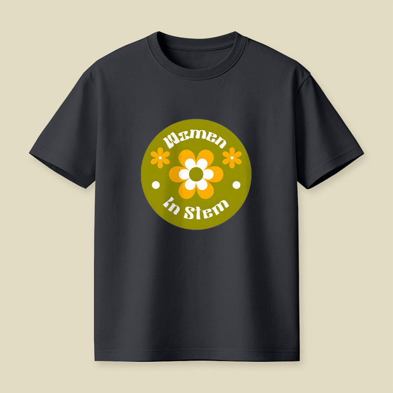 Women In Stem Groovy Playful T-Shirt