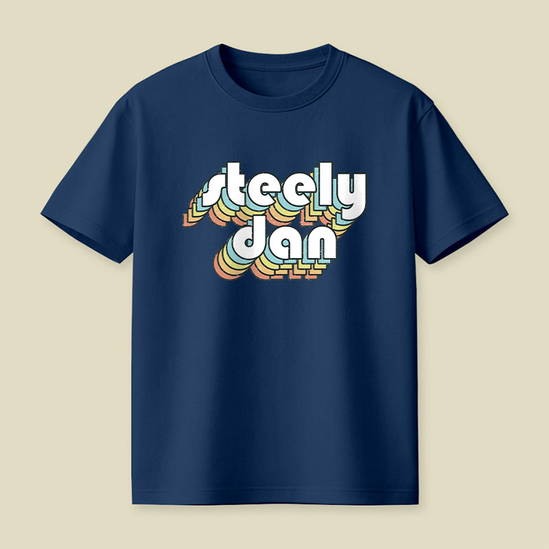 Steely Dan Retro Faded-Style Playful T-Shirt